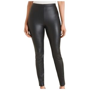 Chico's Faux Leather Black Legging Pant Size Chico's 1